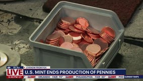 Last penny minted this week in US