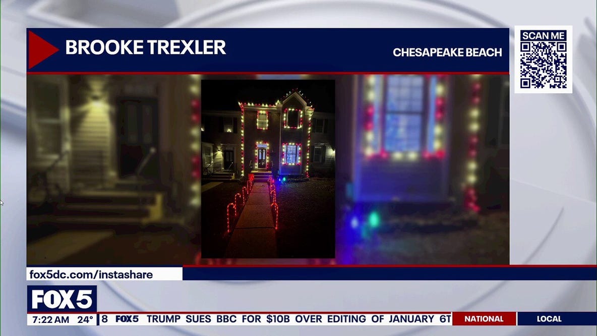 Twinkling holiday lights