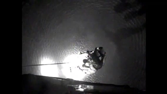 U.S. Coast Guard rescues man from overturned boat near Tiburon