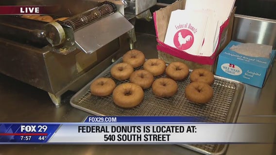 Hank stops at Federal Donuts on the Underground Donut Tour