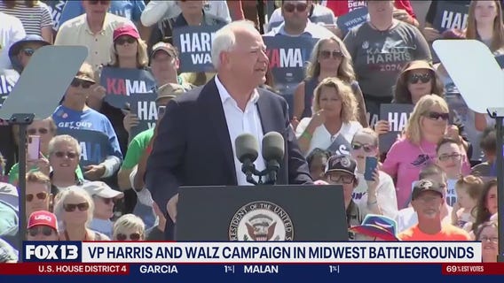 VP Harris and Walz campaign in Midwest battlegrounds