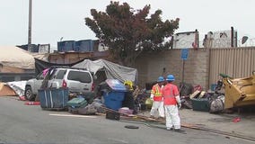 RV encampment cleanup underway