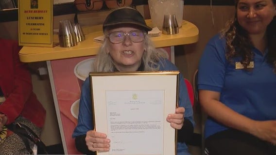 Woman celebrates 40 years working at same McDonald's franshise