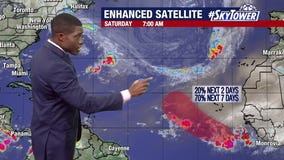 Tropical wave forms off the coast of Africa