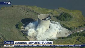Cooling tower at former Cape May County power plant imploded