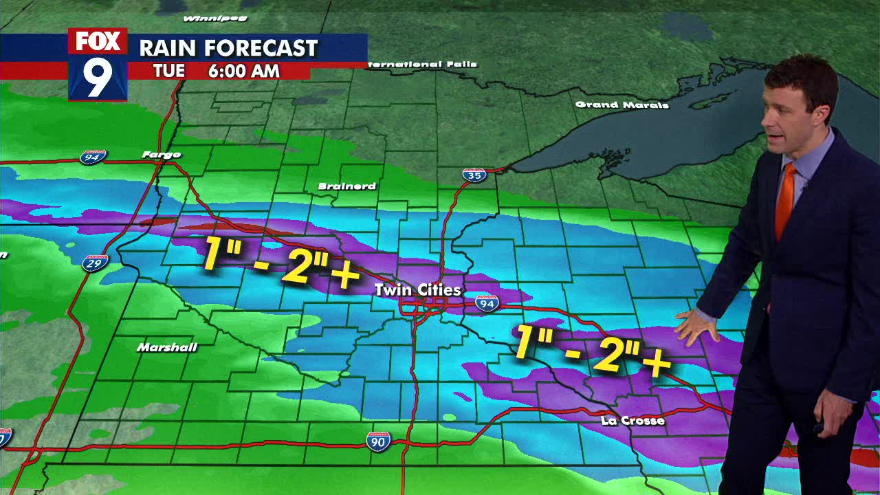 MN weather: Cool, cloudy and rainy Monday | FOX 9 Minneapolis-St. Paul