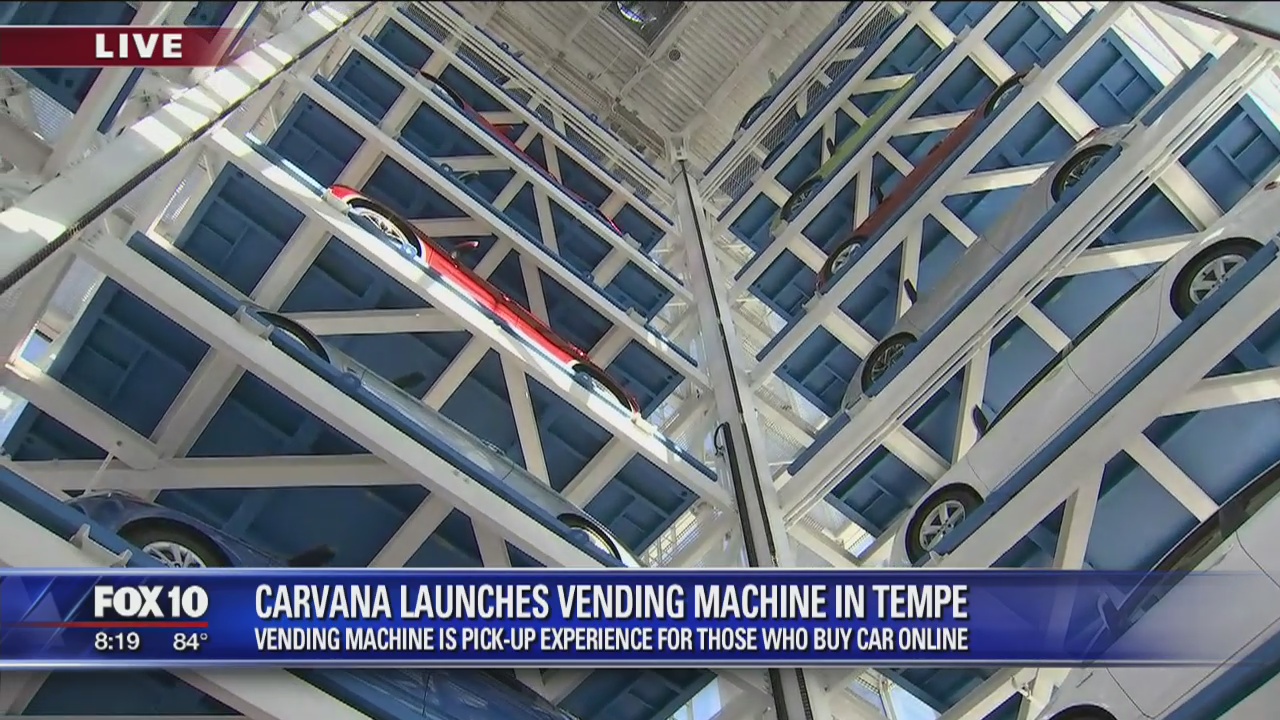 A look inside the Carvana 'vending machine' in Tempe