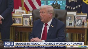 President Trump suggests relocating 2026 World Cup Games