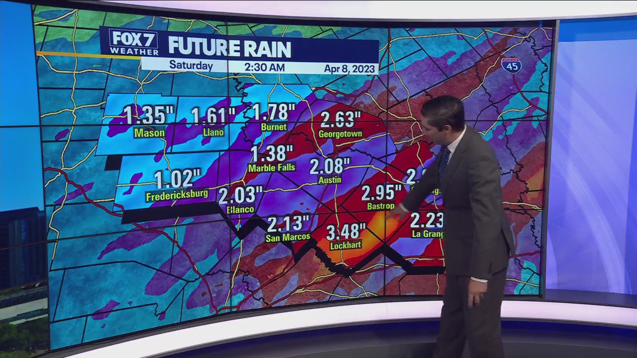 Central Texas weather: More rain, cooler temperatures over the next couple of days