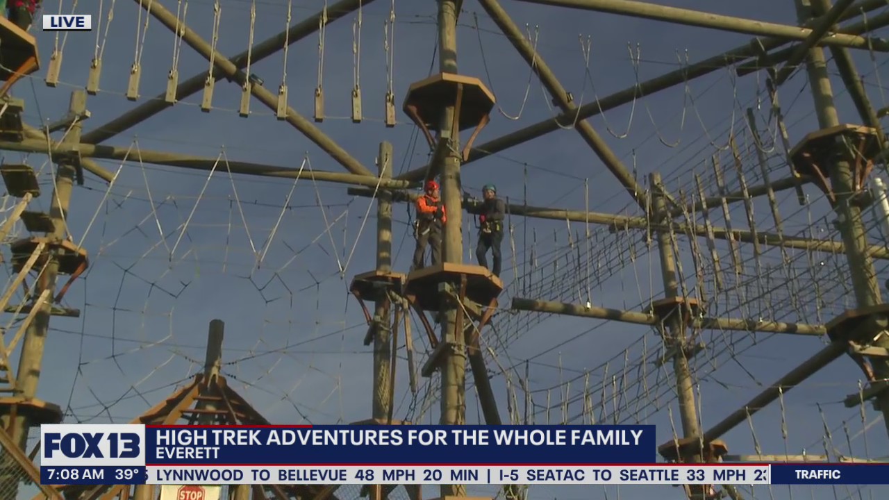 One of the largest ropes courses in the PNW can be found in Everett