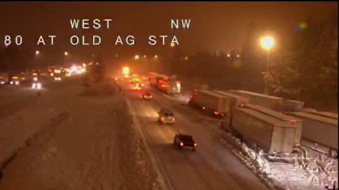 Snow blankets Sierra, and more coming