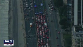 Pedestrian killed in Lake Shore Drive crash, snarling morning commute