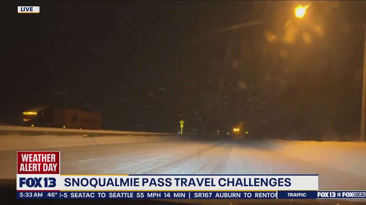 Snoqualmie Pass travel challenges