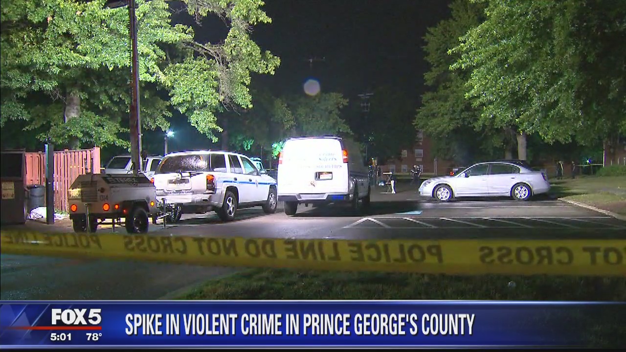 Spike in violence in Prince George's County with 7 homicides since Saturday