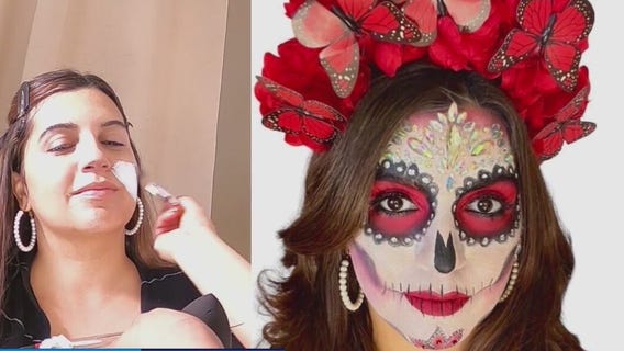 Día de los Muertos makeover and more with a celebrity make-up artist