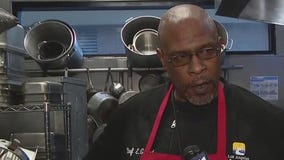 Preparing to feed those in need on Skid Row