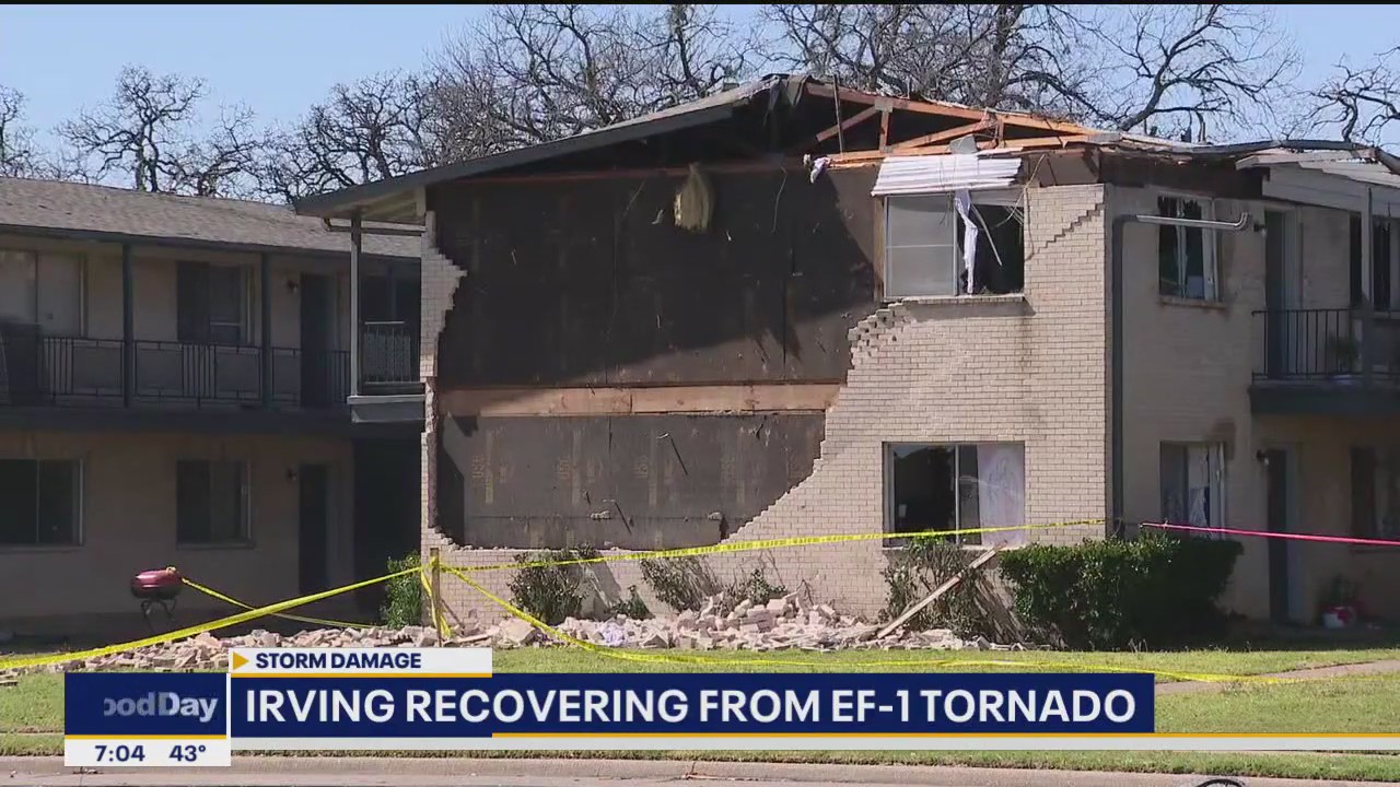 Irving recovering from EF-1 tornado