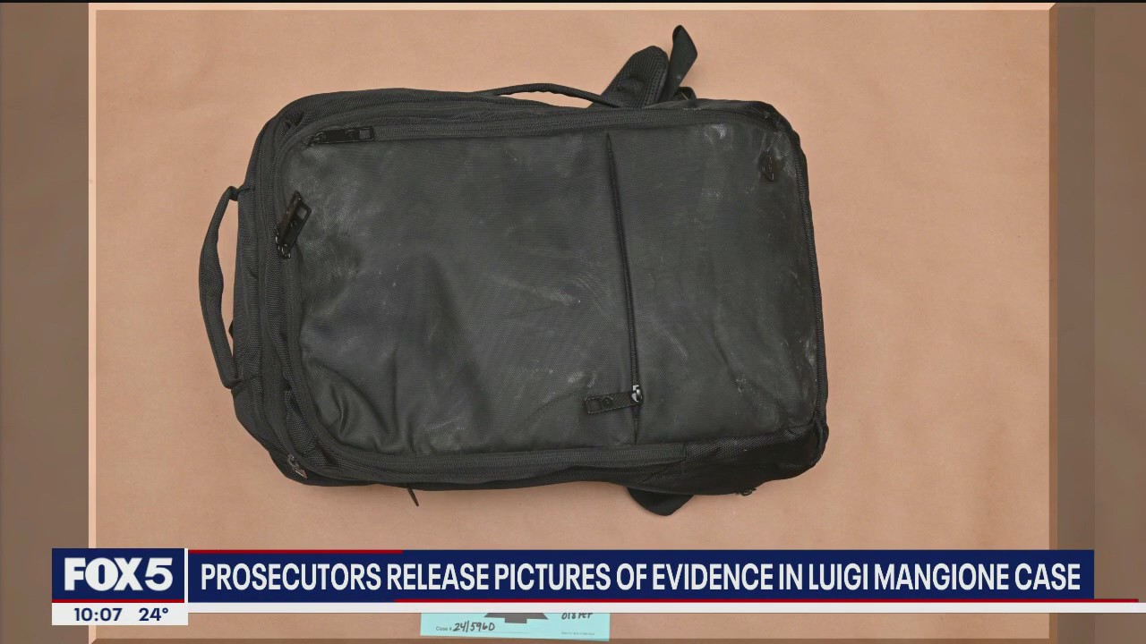 Prosecutors release pictures of evidence in Luigi Mangione case