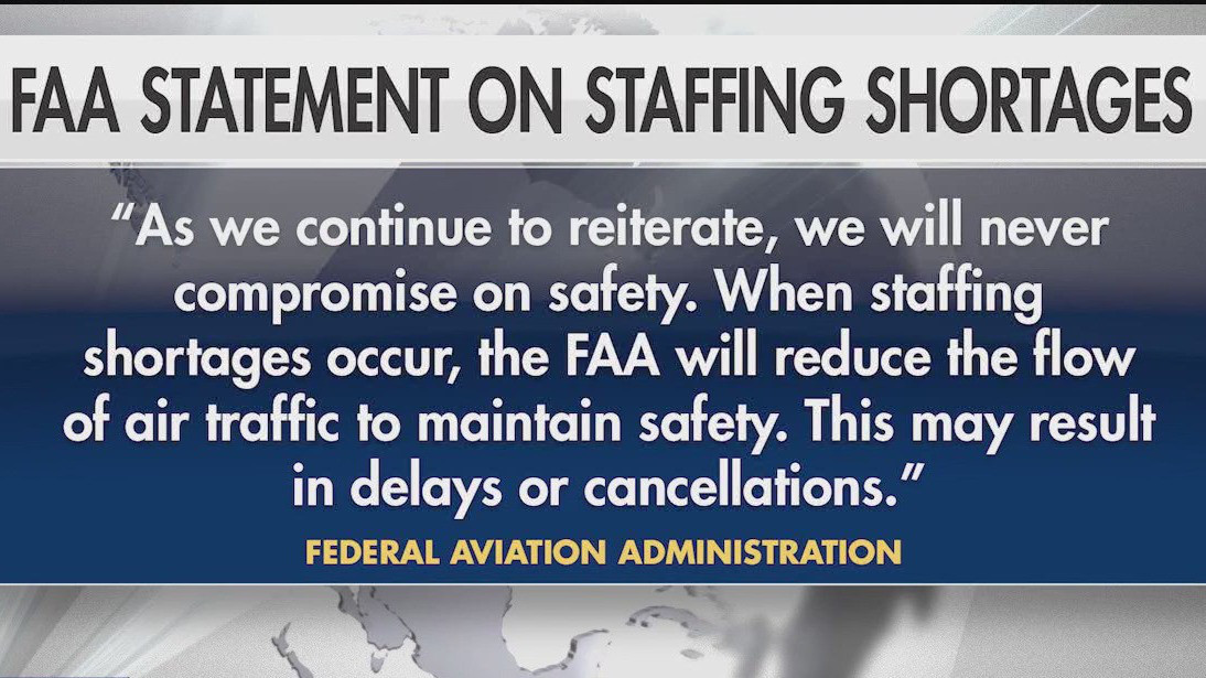 Federal government shutdown causing flight delays, cancellations