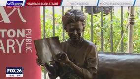 Barbara Bush statue unveiled in Houston