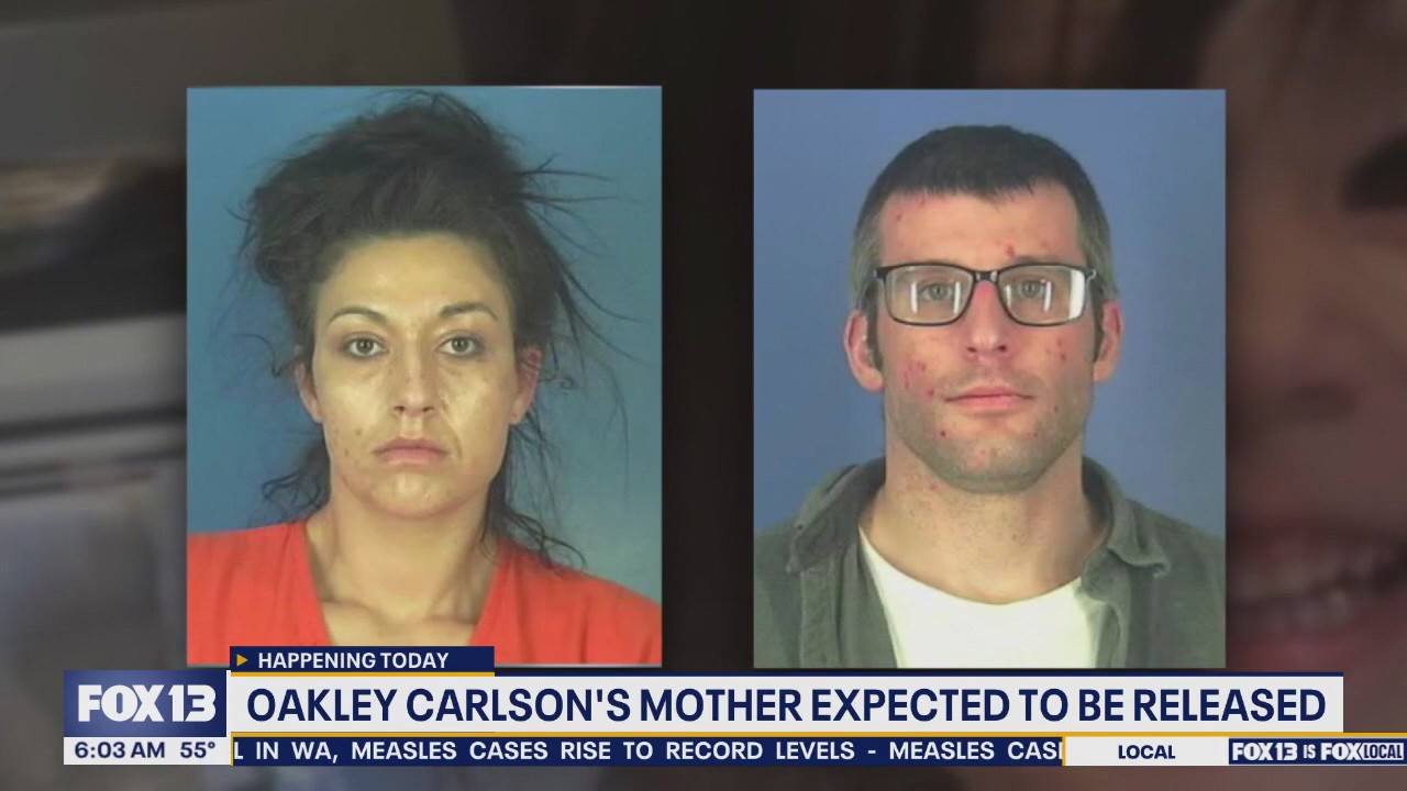 Oakley Carlson's mother expected to be released