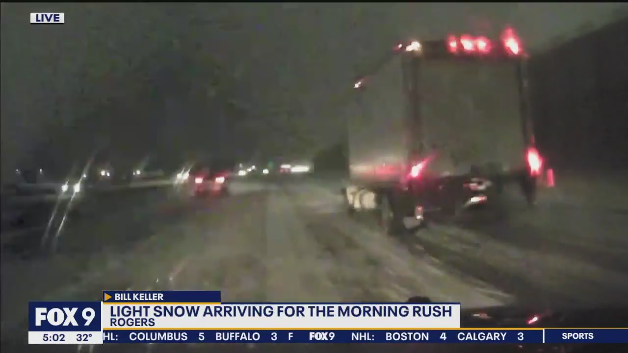 Light snow could slow things down for morning commute