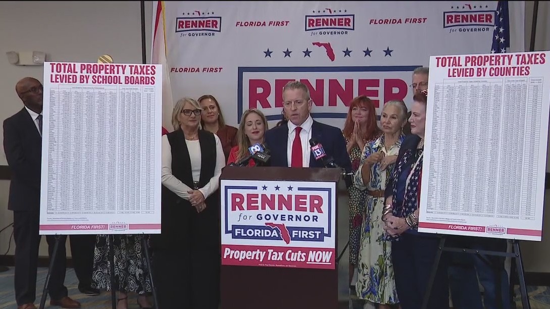 Candidate Paul Renner pitches property tax freeze amidst GOP governor race
