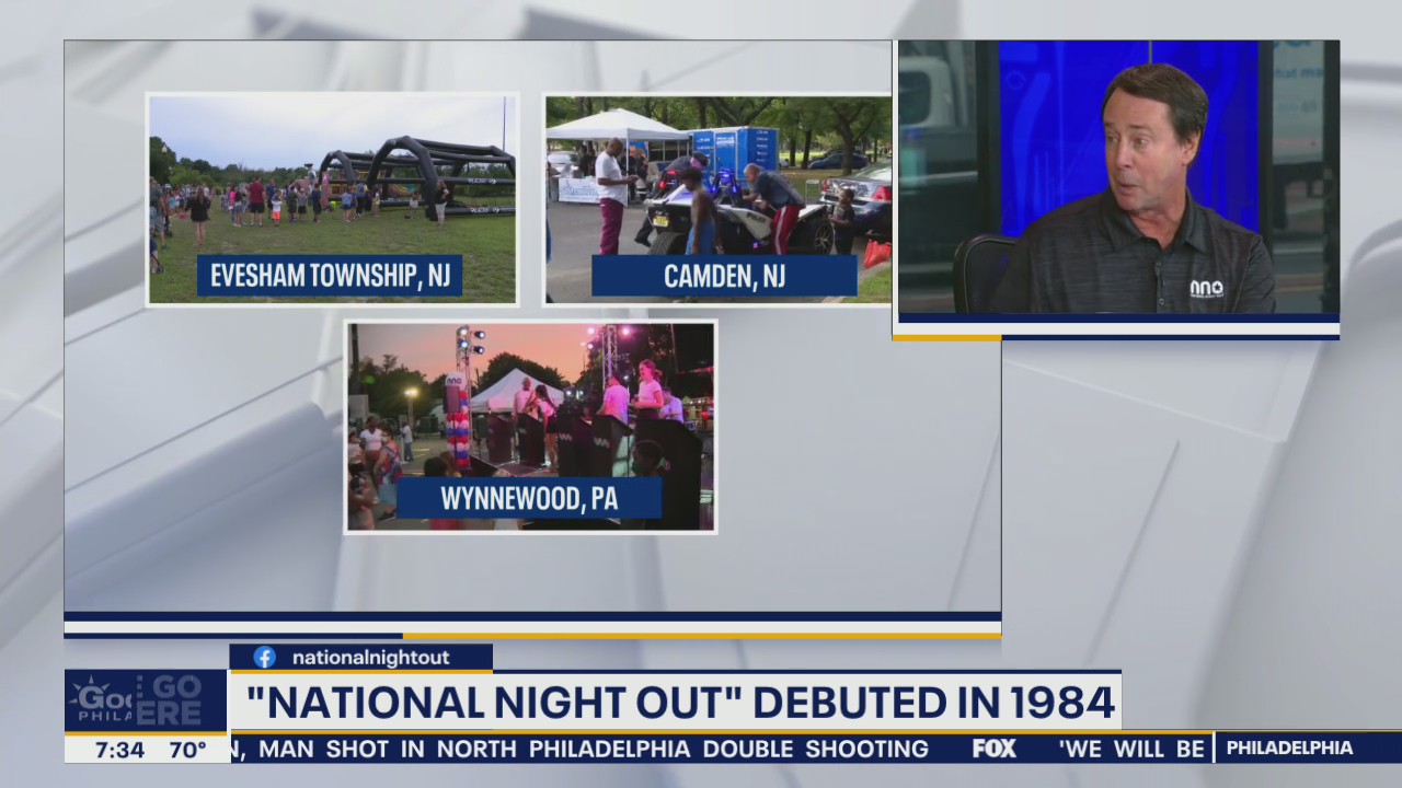 Nearly 400 cities in Pennsylvania and New Jersey will participate in 'National Night Out' this Tuesday