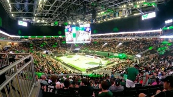 DJ Shawna celebrates Finals with Bucks fans