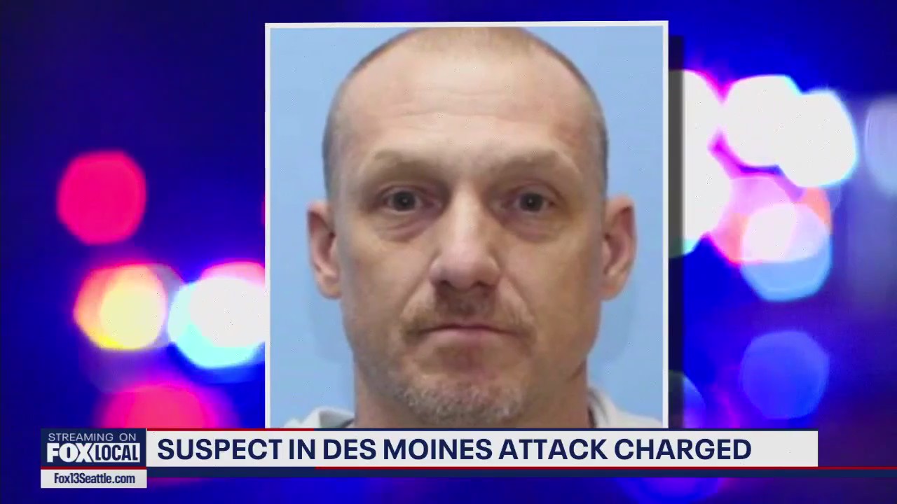 Suspect in Des Moines attack charged