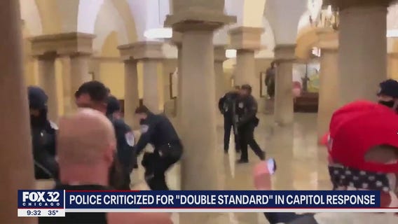 Police criticized for 'double standard' in Capitol response