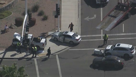 One injured in five-vehicle crash in Scottsdale