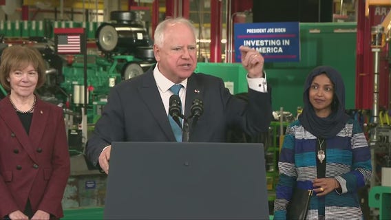 Minnesota politicians speak ahead of President Joe Biden at Fridley facility [RAW]