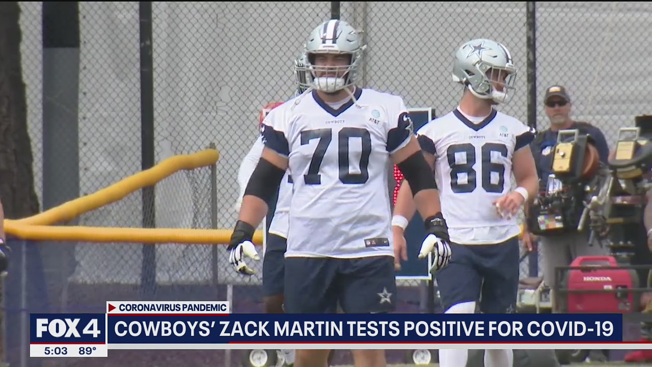 Dallas Cowboys guard Zack Martin likely to miss opener after positive COVID-19 test