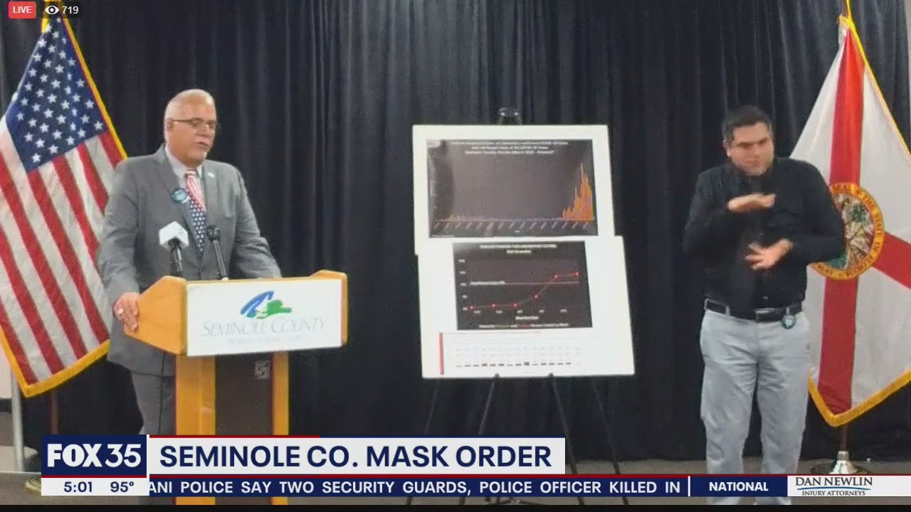 Seminole County issued mask order