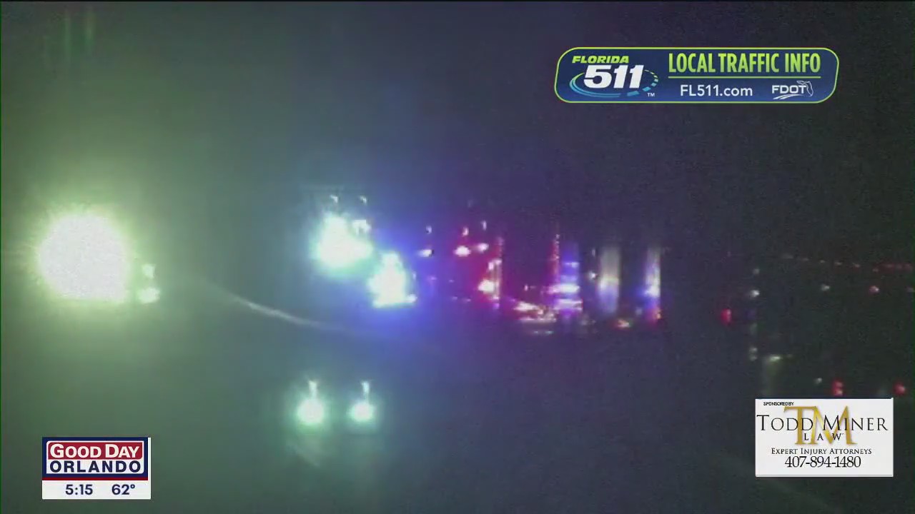 Car fire shuts down NB Florida Turnpike in Osceola County | FOX 35 Orlando