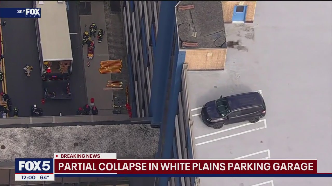 Partial collapse in White Plains parking garage