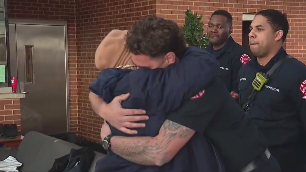 Chicago woman reunites with firefighters who saved her life after house fire
