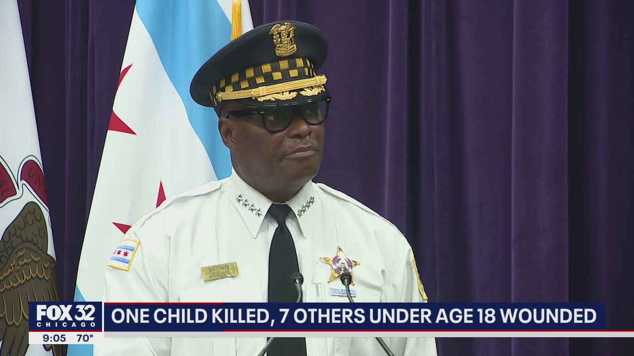 Chicago Police Supt. David Brown warns families to be careful who they bring around their kids