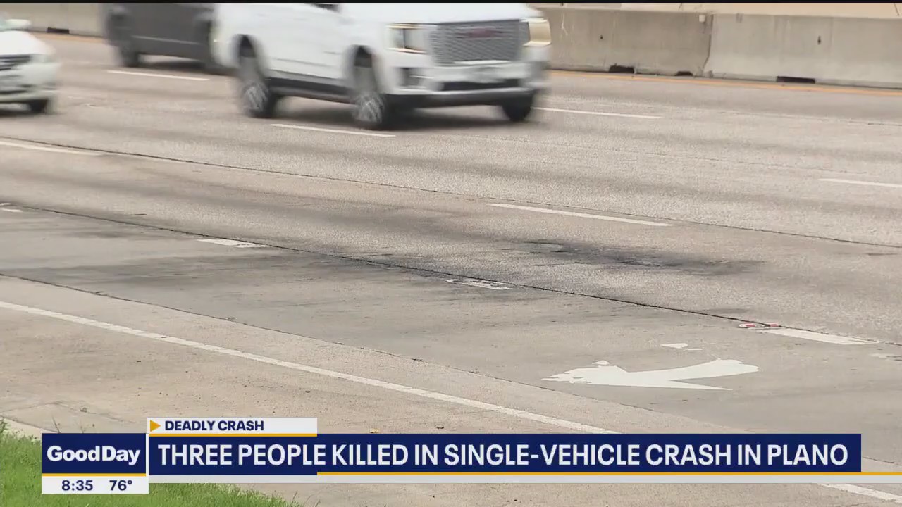 3 killed in fiery crash along Hwy. 75 in Plano