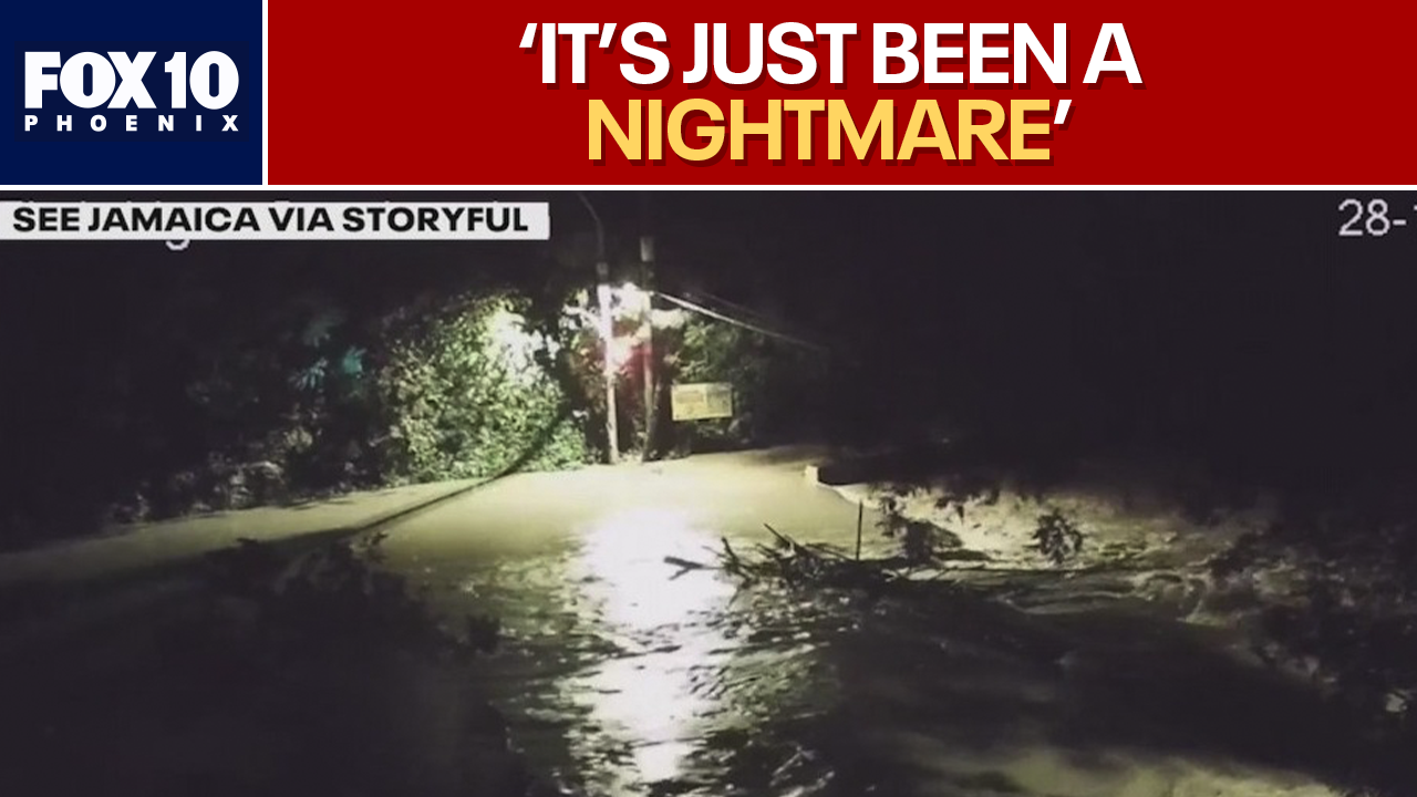 Hurricane Melissa: AZ friends barricade as storm hits