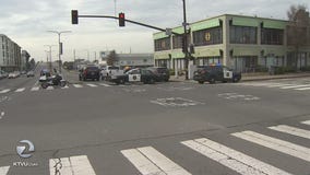 Driver fleeing police strikes and kills pedestrian