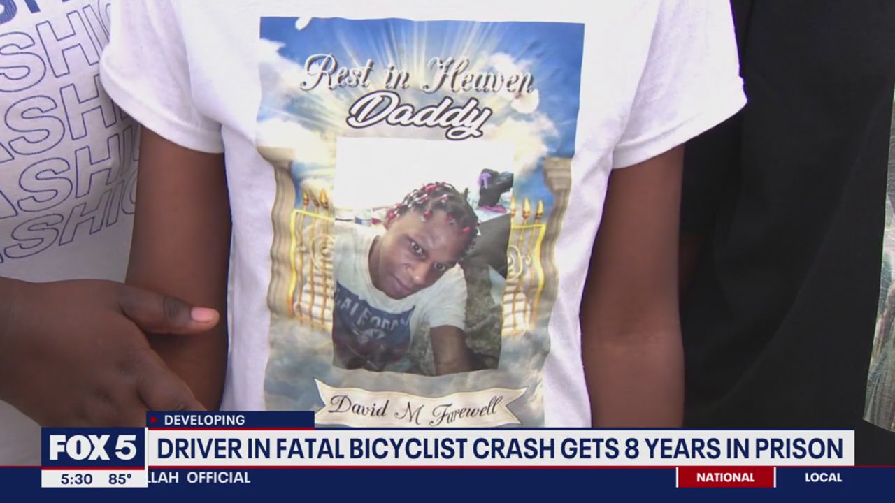 Man sentenced to 8 years for fatal DC bicycle crash, family calls it a ...