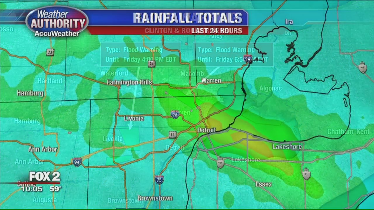 Flood warnings, watches in effect through Friday | FOX 2 Detroit