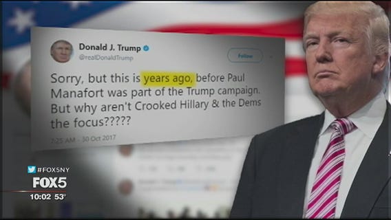 Trump downplays Manafort indictment