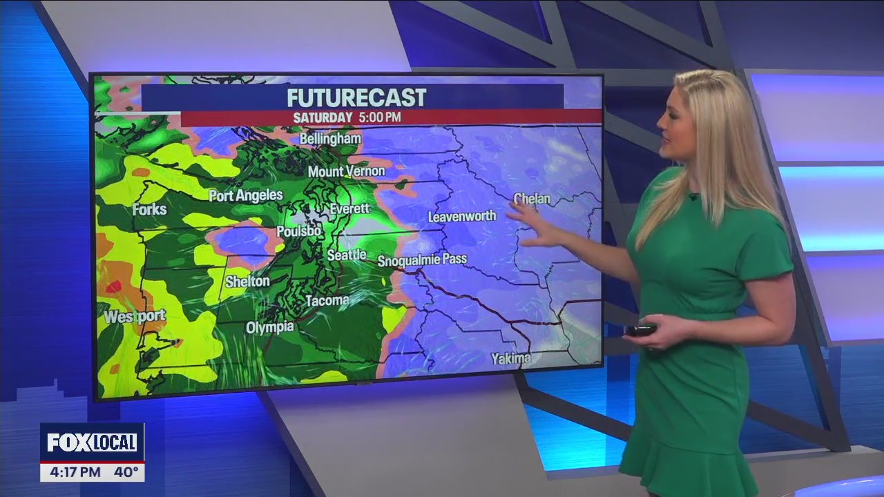 Lowland rain, mountain snow and gusty winds return Saturday