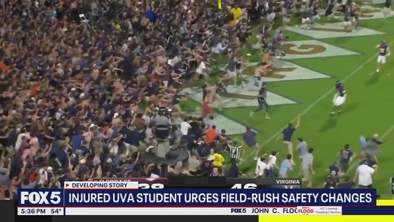 UVA student injured in field rush pushes for safety changes