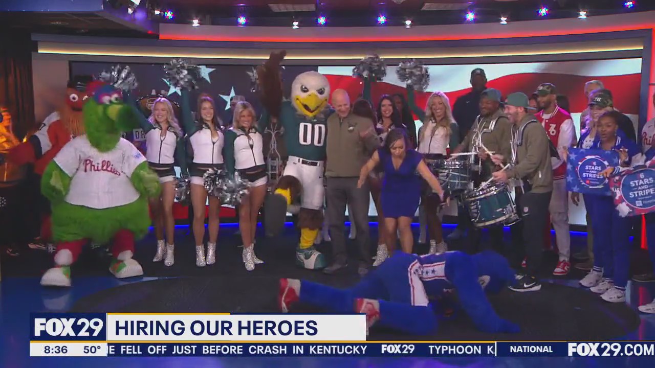 Philly Mascots and Teams Honor Our Veterans
