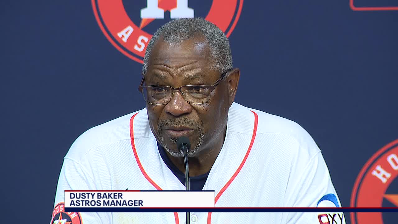 Astros Manager Dusty Baker talks about Altuve injury