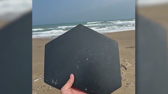 Man finds pieces of SpaceX rocket on beach
